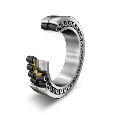 Spherical roller bearing, cross section (3D model)